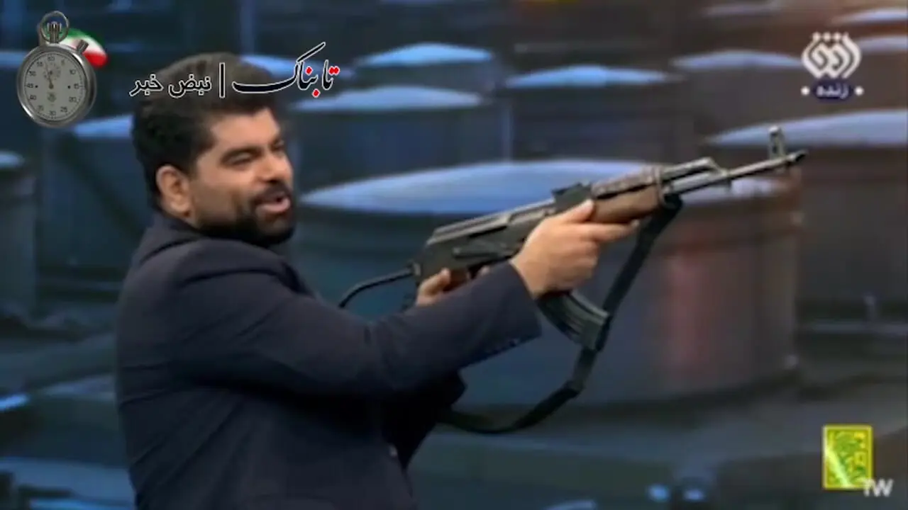 شلیک با کلاشنیکف روی آنتن شبکه افق